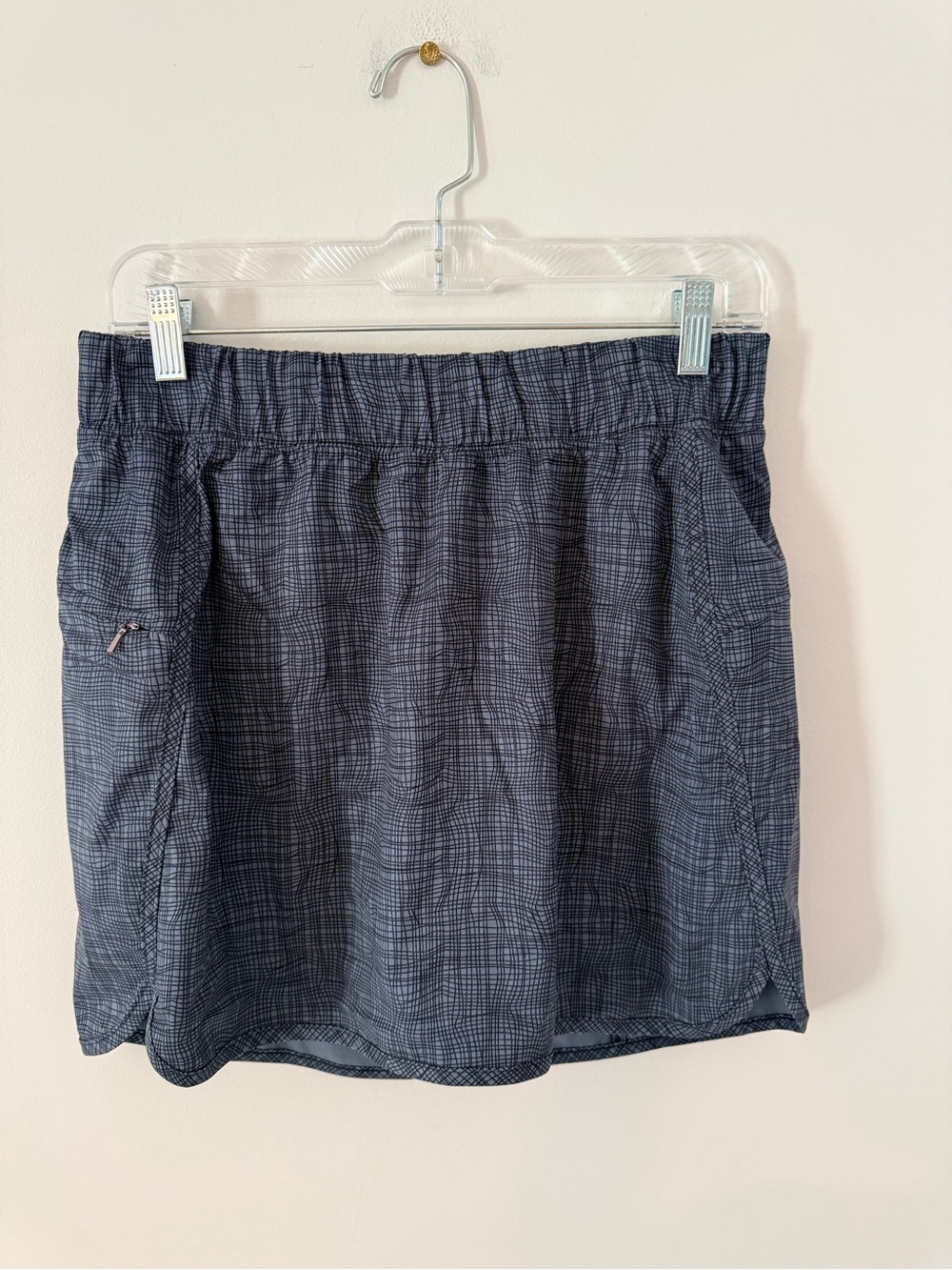 Calia navy Plaid Active Skort with Zip Pocket. Size small.